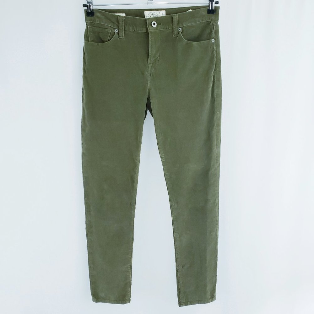 Lucky Brand Olive Green Skinny Pants
